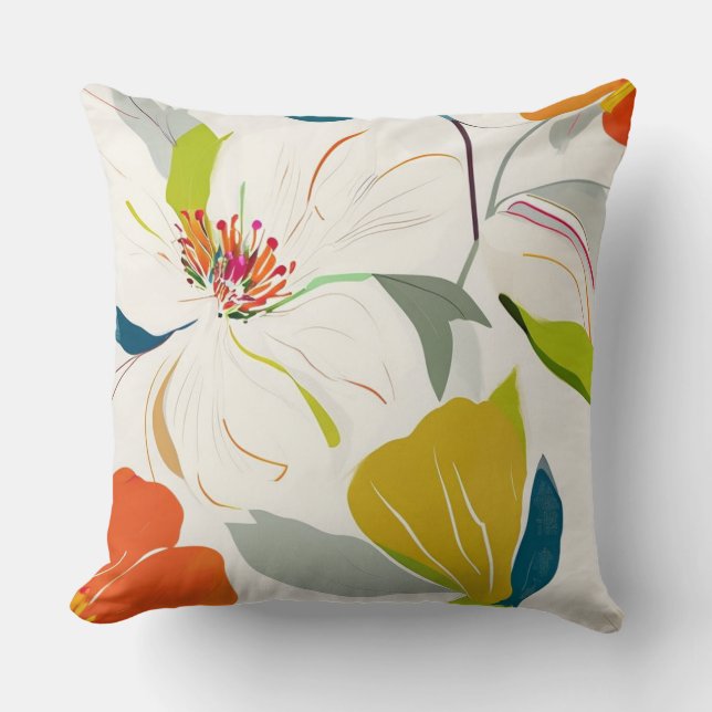 Dekoration Akryllische Blumendekor Kissen Kissen (Vorderseite)