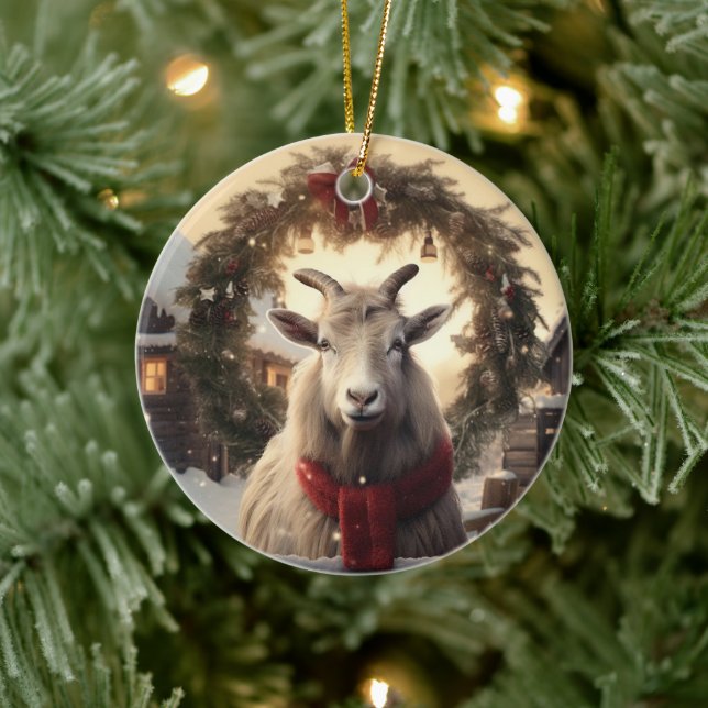 Dekoration aus niedlichen Ziegen, Geschenke für Zi (Baum)