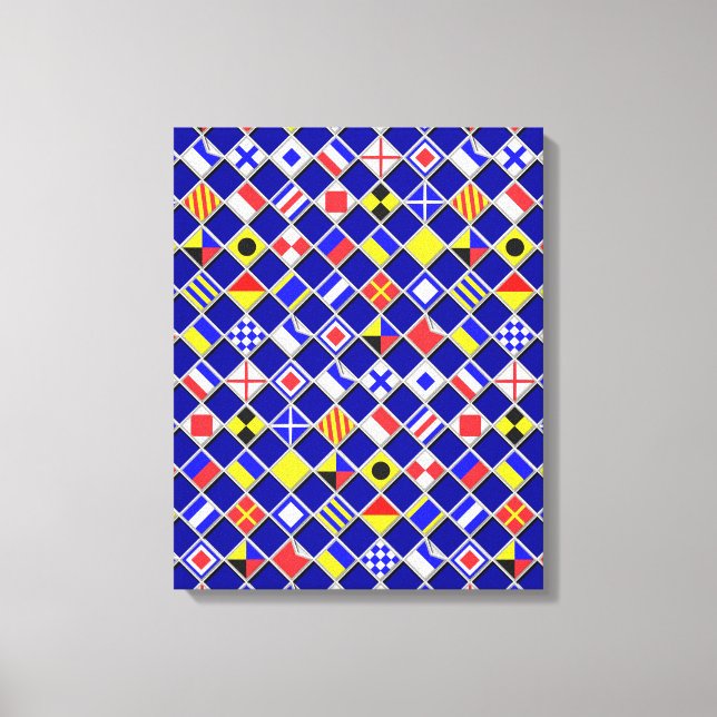 Dekoration der 3D-Effekte Gestaltete eckte nautisc Leinwanddruck (Vorderseite)