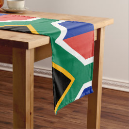 Dekoration der afrikanischen Flagge & Sportfans in Kurzer Tischläufer
