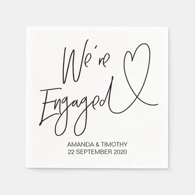 Dekoration der Anhängerschaft für die Verlobung Na Serviette (Vorderseite)