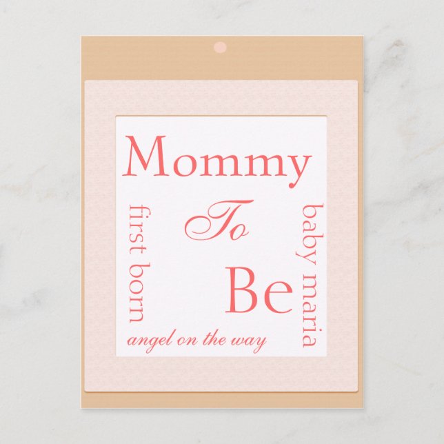 Dekoration der Babydusche Einladungspostkarte (Vorderseite)