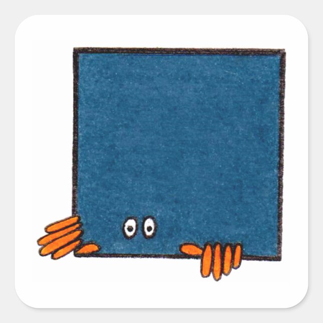 Dekoration der COMFORT ZONE (20 Gezählt) Quadratischer Aufkleber (Vorderseite)