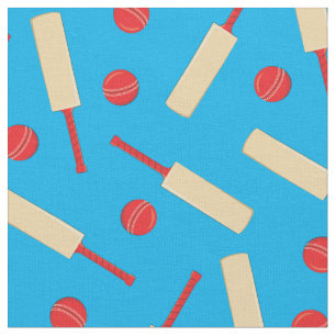 Dekoration der Cricket Sports Bats and Balls Boys Stoff