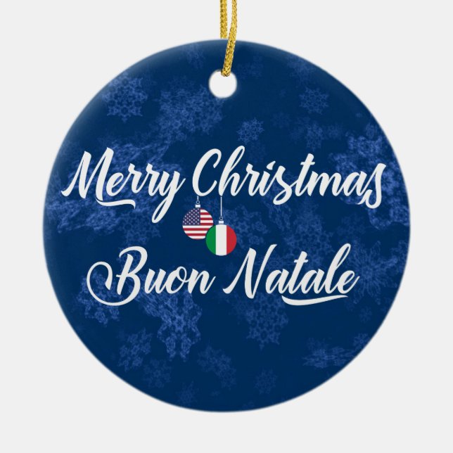 Dekoration der Ferien in Italien, Buon Natale (Vorne)