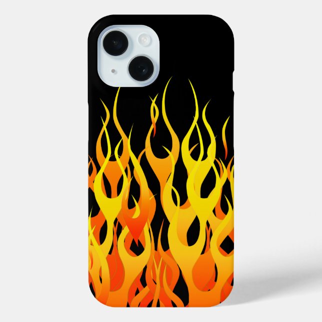 Dekoration der klassischen Racing Flames auf einem Case-Mate iPhone Hülle (Rückseite)