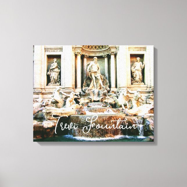 Dekoration der Leinwand des Trevi Brunnen (Vorderseite)