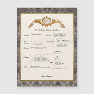 Dekoration der Magnetkarte des französischen Kühls