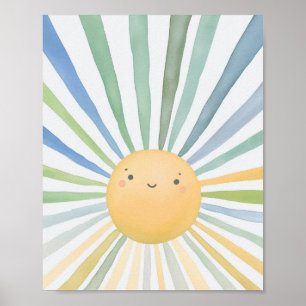 Dekoration der neutralen Palette Sun Print Kid Roo