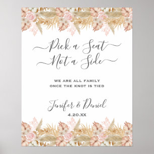 Dekoration der neutralen Palme und Pampas-Blume Ho