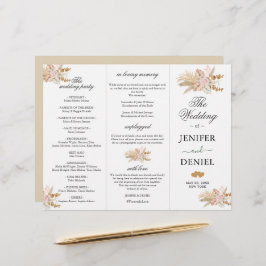 Dekoration der neutralen Palme und Pampas-Blume Ho