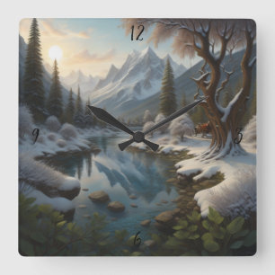 Dekoration der personalisierten benutzerdefinierte quadratische wanduhr