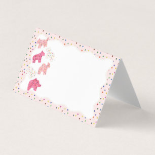 Dekoration der Platzkarte mattierter Tierkochen