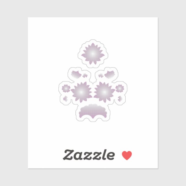 Dekoration der Rose Milk White Classic Aufkleber (Blatt)