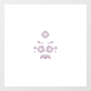 Dekoration der Rose Milk White Classic Fensteraufkleber