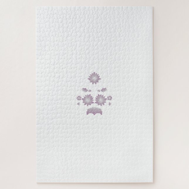 Dekoration der Rose Milk White Classic Puzzle (Vertikal)