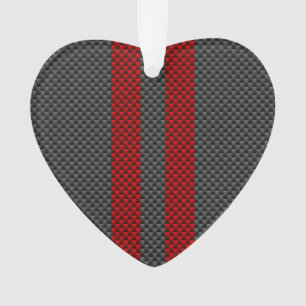 Dekoration der roten Racing Stripes im Burgundy-St