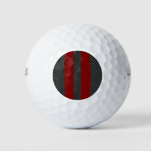 Dekoration der roten Racing Stripes im Burgundy-St Golfball