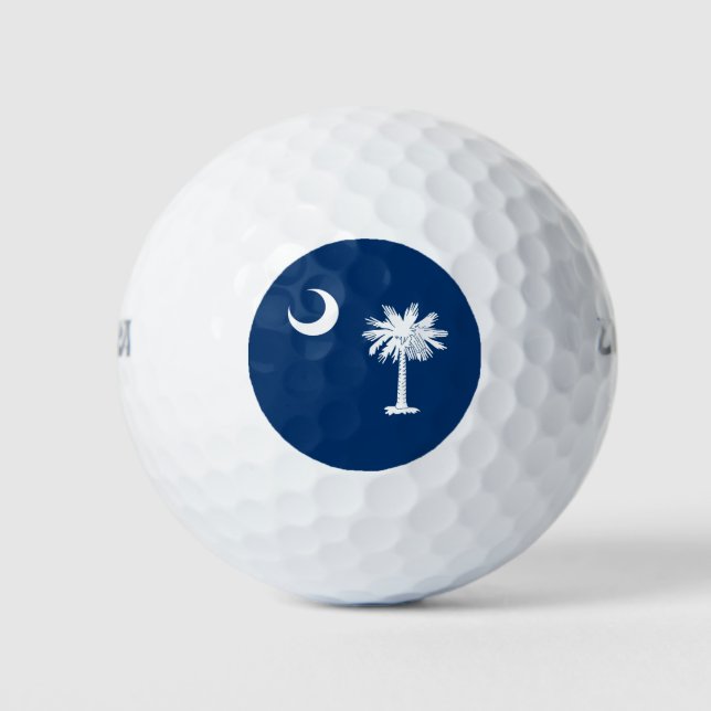 Dekoration der Staatsflagge von South Carolina Golfball (Vorderseite)