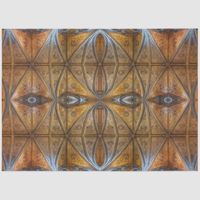 Dekoration der Vintagen antiken gotischen Kathedra Seidenpapier (Vorderseite)