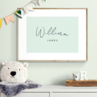 Dekoration des Kinderzimmer für Babyname in Pastel