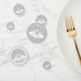 Dekoration des neutralen Elephant Baby Duwer Party Konfetti