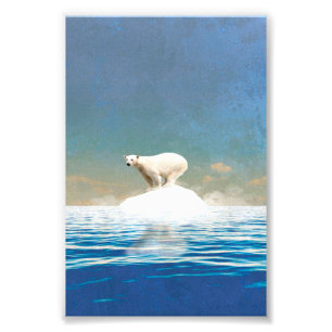 Dekoration des Polarbären Zuhause Office Fotodruck