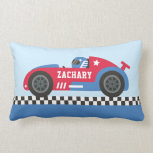 Dekoration des Red Race Car Racer Boy Room Lendenkissen