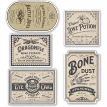 Dekoration des Vintagen Hexentaubers