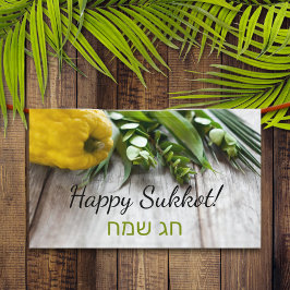 Dekoration für das Sukka Happy Sukkot Banner