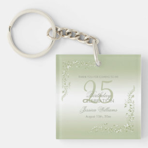 Dekoration für den 25. Geburtstag Schlüsselanhänger