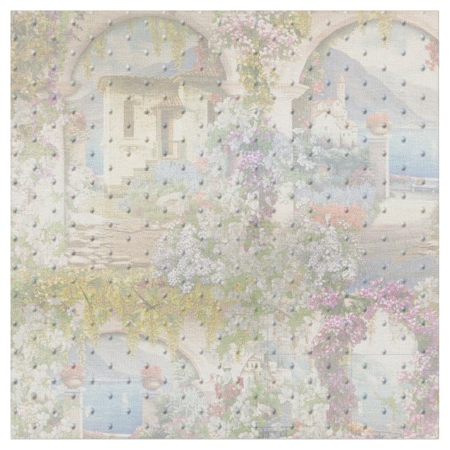 Dekoration für eine italienische Villa Stoff (Nahaufnahme)