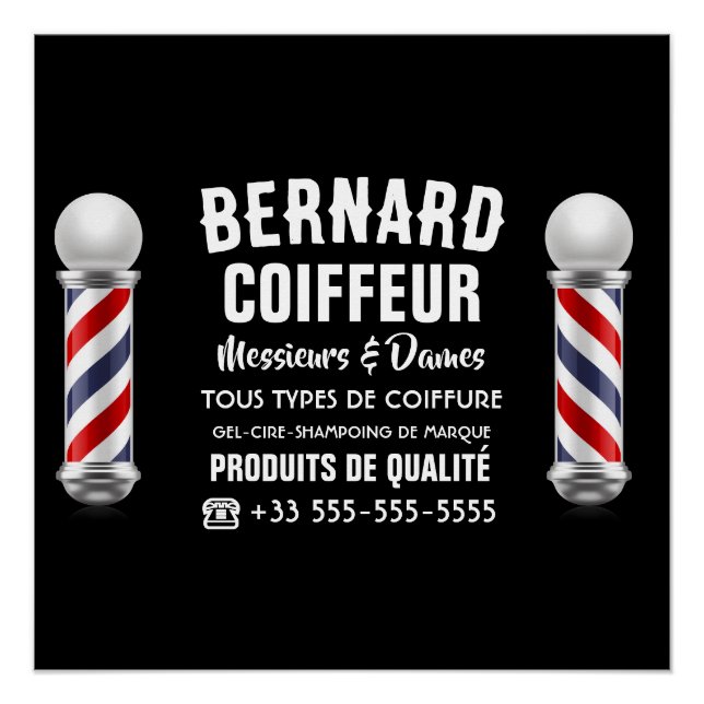 Dekoration für Friseursalon (Vorderseite)