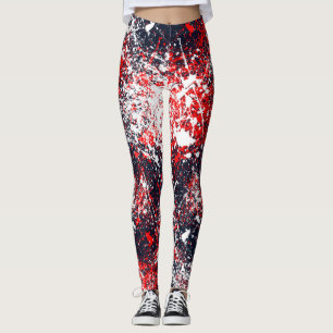 Dekoration mit farbenfrohen Splash Leggings