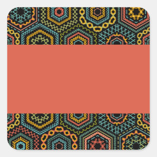 Dekoration Quadratischer Aufkleber