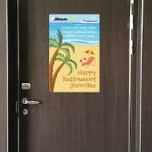 Dekoration tropischer Happy Retirement Cruise Door