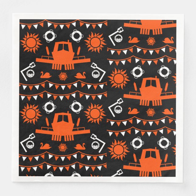 Dekoration und Geschenke von Narrowbooten Serviette (Vorderseite)