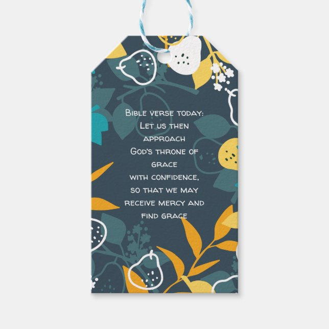 Dekoration von Birnen mit bearbeitbarem Zitat Geschenkanhänger (Vorderseite)