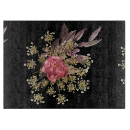Dekoration von Blume Schneidebrett