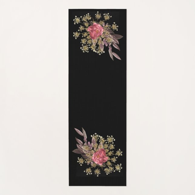 Dekoration von Blume Yogamatte (Vorderseite)