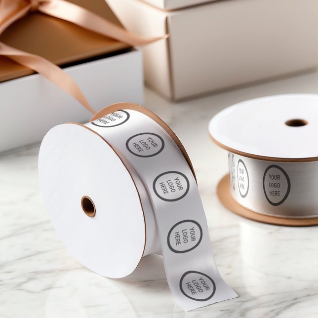 Dekoration von Firmenlogos - Geschenkartikel Satinband (Logo Ribbon)