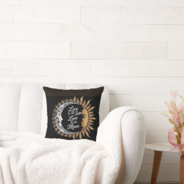 Dekoration von Sun und Moon Pillow Boho Zitat Kissen
