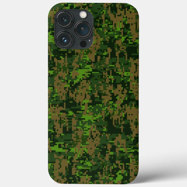 Dekoration von Woodland Green Digital Camouflage a Case-Mate iPhone Hülle (Rückseite)