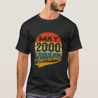 Dekoration zum 21. Geburtstag Mai 2000 Männer Frau T-Shirt