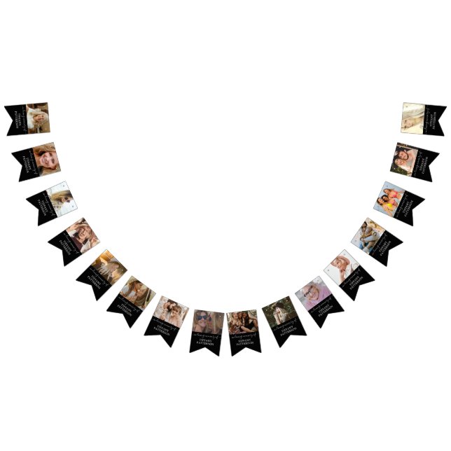 Dekoration zur personalisierten Gedenkfeier Wimpelkette (Alle)