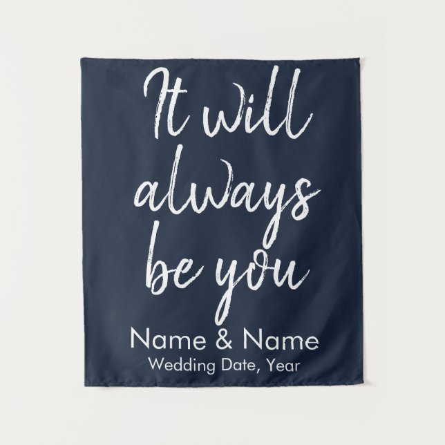 Dekorationen der rustikalen Hochzeitsfeier Wandteppich (Vorderseite)