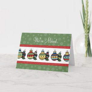 Dekorationen Neue Adresse Weihnachtskarte Feiertagskarte