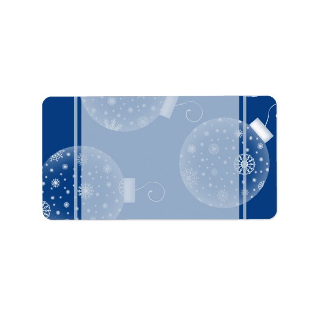 Dekorationen Weihnachtsmarken Adressaufkleber (Vorne)