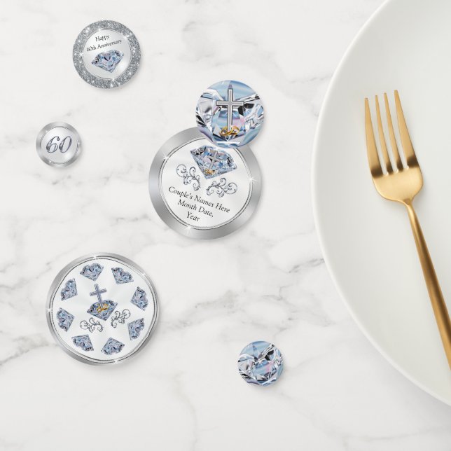 Dekorationen zum christlichen Diamantjubiläum Conf Konfetti (Gruppe)