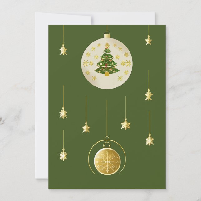 Dekorationen zum Feiertag Feiertagskarte (Vorderseite)